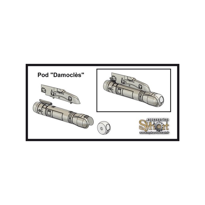 AD010 - Pod "Damoclès" + pylon for Rafale - (1/48)