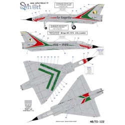 Syhart 122 - 2x Mirage IIIE "Regent Papa" 70 years EC2/4 La Fayette" 1916-1986