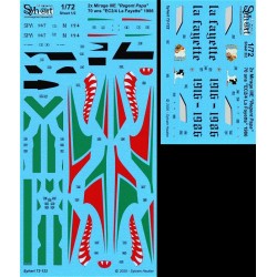 Syhart 122 - 2x Mirage IIIE "Regent Papa" 70 years EC2/4 La Fayette" 1916-1986