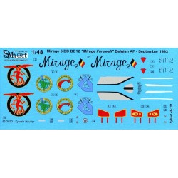 Syhart 121 - Mirage 5BD BD12 "Adieux aux Mirage" Force Aérienne Belge 1993