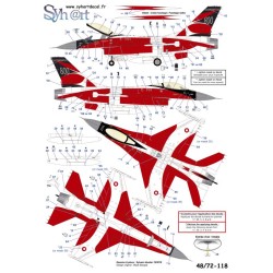 Syhart 118 -  F-16AM Falcon E-191 "Dannebrog 800 år" Royal Danish AF - 2019