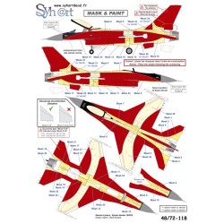 Syhart 118 -  F-16AM Falcon E-191 "Dannebrog 800 år" Royal Danish AF - 2019