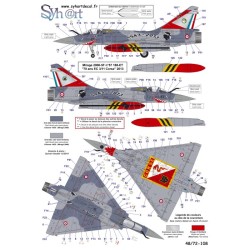 Syhart 108 - Mirage 2000-5F 188-ET "70 ans EC3/11 Corse" 2013 & Mirage 2000-5F 188-EF "100 ans SPA88" EC3/11 "Corse" 2017