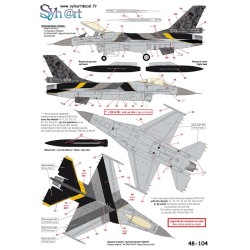 Syhart 104 - F-16AM Falcon FA-132 "100 Years 1st Sqn Stingers" Belgian Air Force 1917-2017