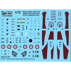 Syhart 103 - Mirage 2000D n°652 3-XN "30 ans Raid Ouadi Doum" EC 3-3 Ardennes 2017