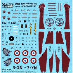 Syhart 103 - Mirage 2000D n°652 3-XN "30 years Raid Ouadi Doum" EC 3-3 Ardennes 2017