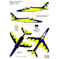 Syhart 099 - Alpha Jet AT12 "75 Years 11Sqn - Batbird II" Belgian Air Force 1993