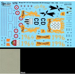 Syhart 093 - Mirage IVP n°57 CD "Retirement EB 2/91 Bretagne" 1964-1996
