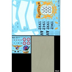 Syhart 092 - Mirage IVP n°23 AV "50 years EB 2/91 Bretagne" 1942-1992