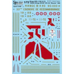Syhart 086 -  Mirage IIIRD 33-TG "90000h Mirage IIIR.RD" ER 3/33 Moselle 1988