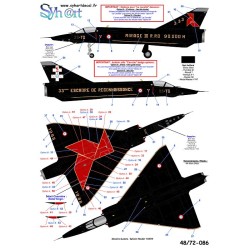 Syhart 086 -  Mirage IIIRD 33-TG "90000h Mirage IIIR.RD" ER 3/33 Moselle 1988