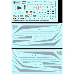 Syhart 081 - F-16AM Falcon FA-131 "Solo Display 2007-2008" Force Aérienne Belge
