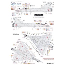 Syhart 919 - "Stencils" - Mirage 2000 (all versions - France & exports)