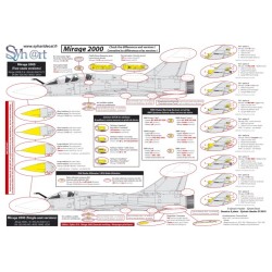 Syhart 919 - "Stencils" - Mirage 2000 (all versions - France & exports)