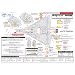 Syhart 919 - "Stencils" - Mirage 2000 (all versions - France & exports)
