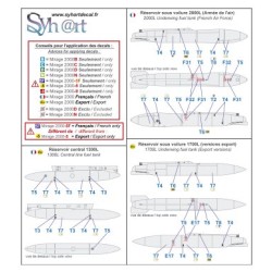 Syhart 919 - "Stencils" - Mirage 2000 (all versions - France & exports)