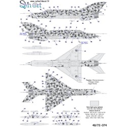 Syhart 074 -  Mig-21MF 7701 "Splinter Camouflage" 211Sqn - Czech Air Force 1998