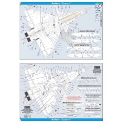 Syhart 918S - Rafale exports "Standard stencils" (English language for export versions)