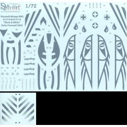 Syhart 022 - Mirage IIIRS R-2110 & R-2116 Black & White