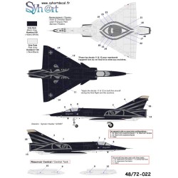 Syhart 022 - Mirage IIIRS R-2110 & R-2116 Black & White