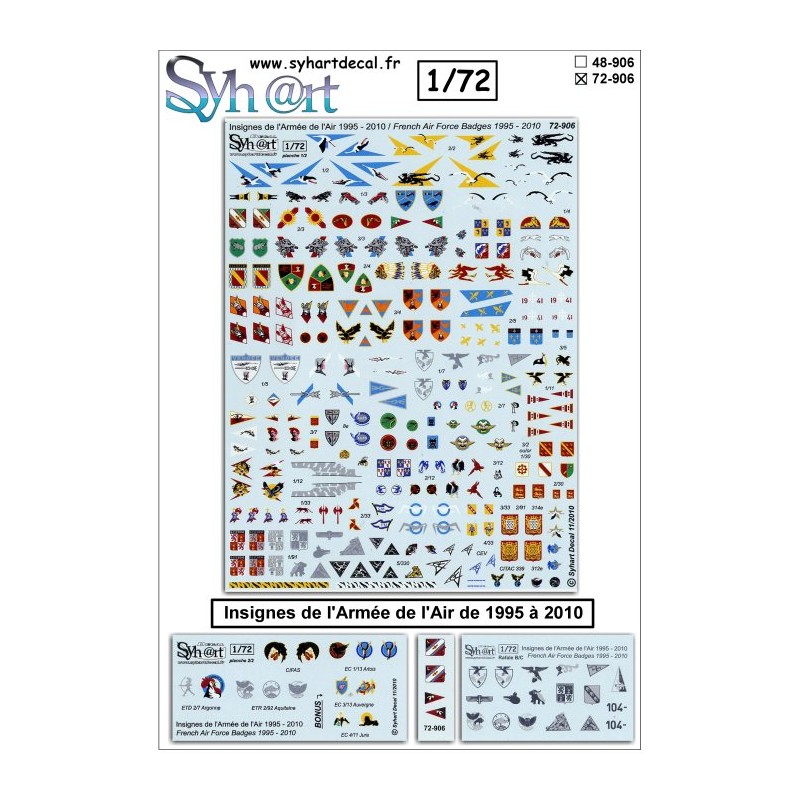 Syhart 906 - French Air Forces Badges 1995 - 2010