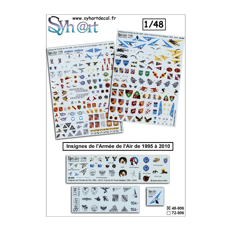 Syhart 906 - French Air Forces Badges 1995 - 2010