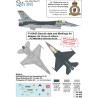 Syhart 905 - F-16A/B Falcon, standard stencils for Belgian Air Force and others