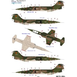 Syhart 904 - CF-100 Canuck & TF/F-104G Starfighter 350Sqn - Belgian Air Force