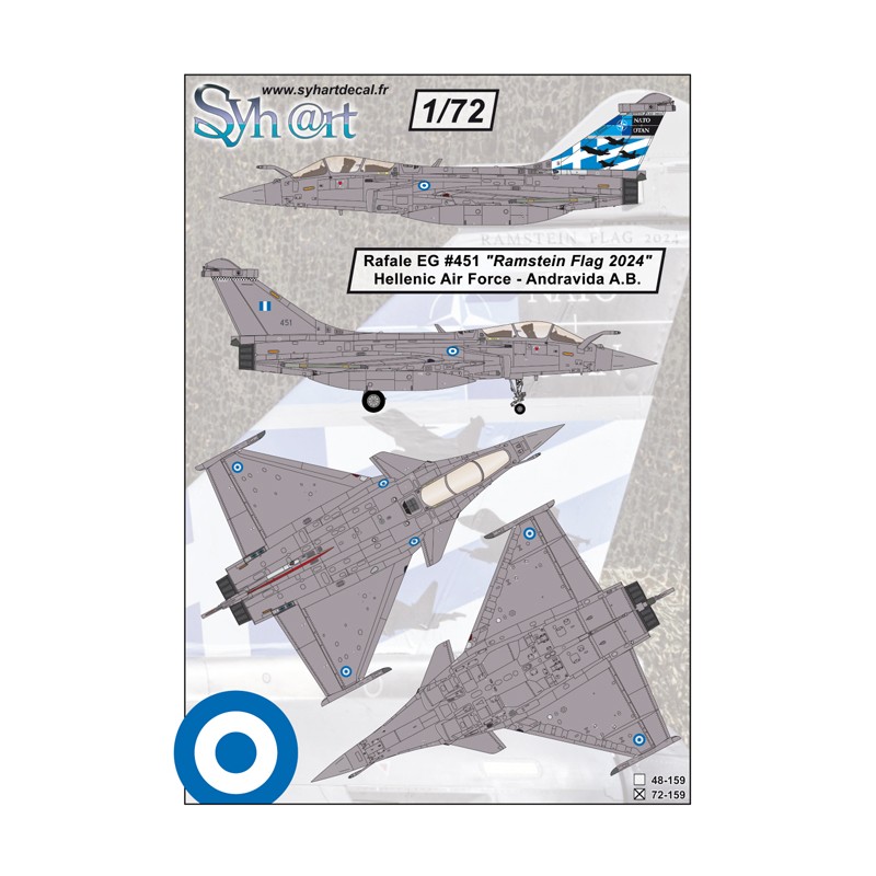 Syhart 159 - Rafale EG 451 "Ramstein Flag 2024" Hellenic Air Force - Andraviada AB