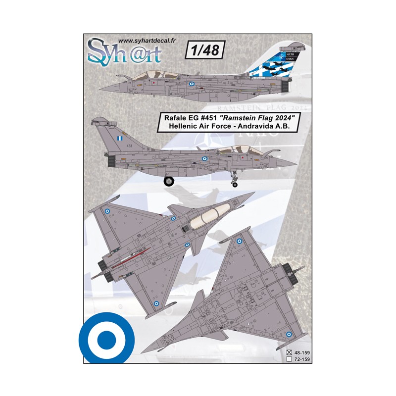 Syhart 159 - Rafale EG 451 "Ramstein Flag 2024" Hellenic Air Force - Andraviada AB