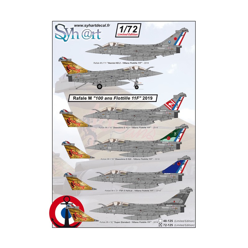 Syhart 125 - Rafale M "100 ans Flottille 11F" 2019