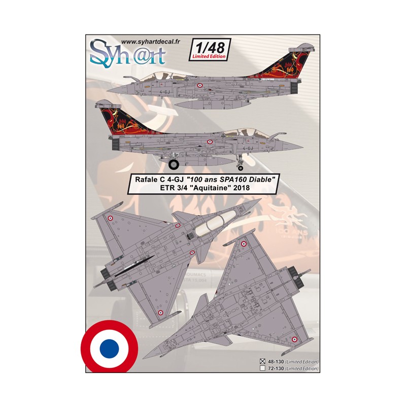 Syhart 130 - Rafale C 4-GJ "100 ans SPA160 - Diable" ETR 3/4 Aquitaine 2018