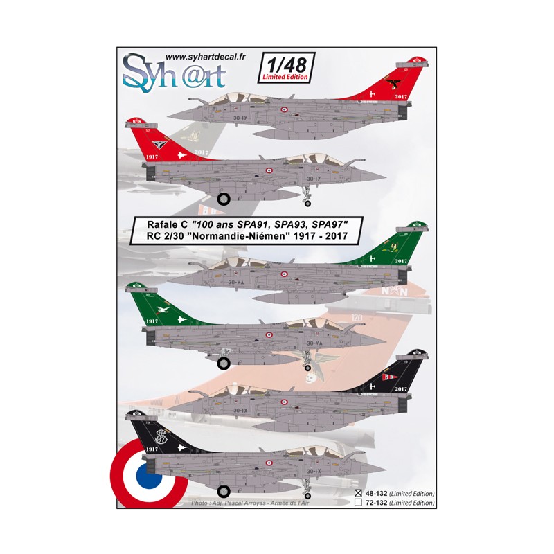 Syhart 132 - Rafale C "100 years SPA 93, 97, 91" RC 2/30 Normandie-Niemen - 2017
