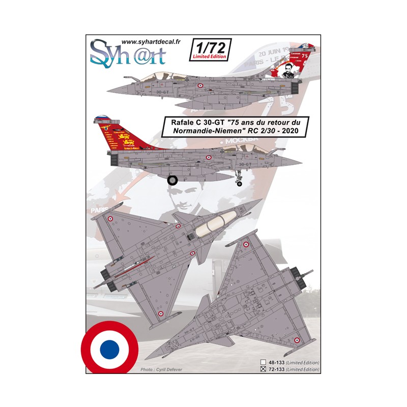 Syhart 133 - Rafale C 30-GT "75 ans retour en France du Normandie-Niemen" RC 2/30 – 2020