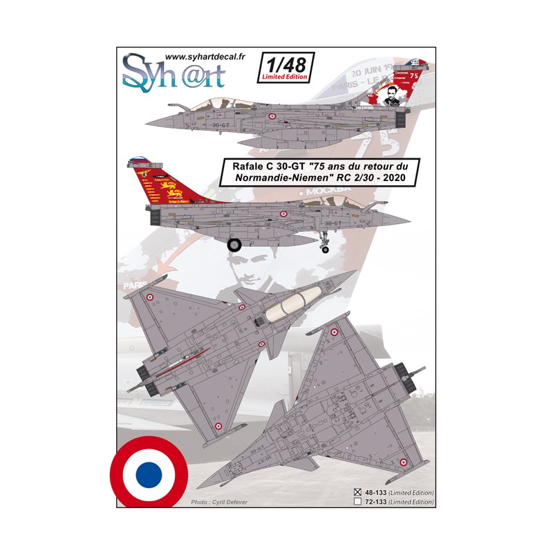 Syhart 133 - Rafale C 30-GT "75 years return in France of Normandie-Niemen" RC 2/30 – 2020