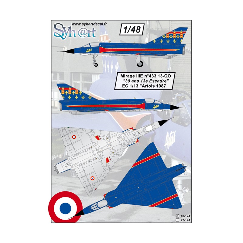Syhart 124 - Mirage IIIE 13-QO "30 years of 13e Escadre" EC1/13 Artois 1987