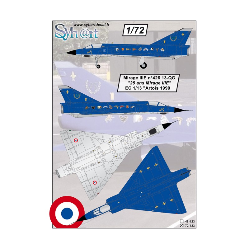 Syhart 123 - Mirage IIIE 13-QG "25 Ans Mirage IIIE" EC1-13 Artois 1990