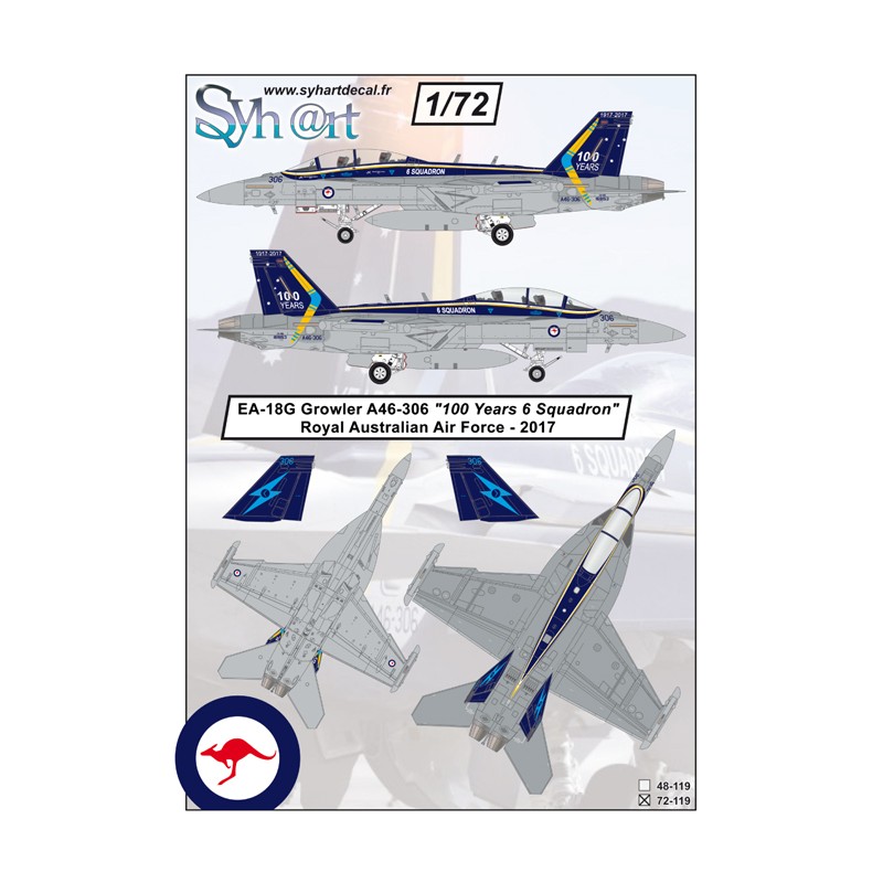 Syhart 119 - EA-18G Growler A46-306 "100 Years 6 Squadron" RAAF - 2017