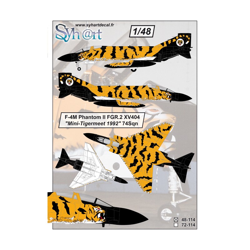 Syhart 114 - F-4M Phantom II FGR.2 XV404 "Tigermeet 1992" 74Sqn