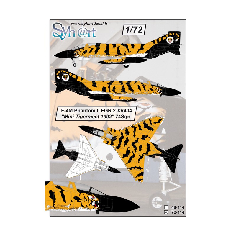 Syhart 114 - F-4M Phantom II FGR.2 XV404 "Tigermeet 1992" 74Sqn