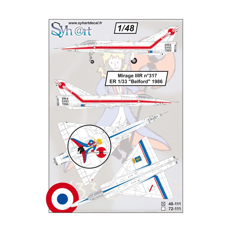 Syhart 111 - Mirage IIIR n°317 "ER 1/33 Belfort" 1986