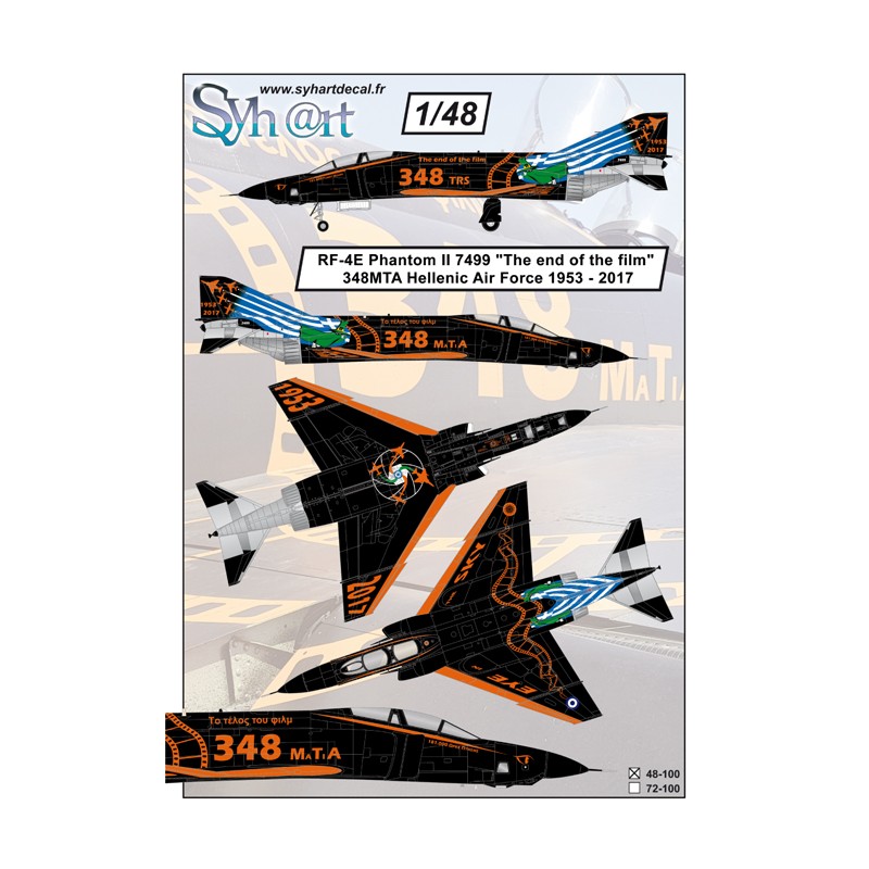 Syhart 100 - RF-4E Phantom II 7499 "The end of the Film" Hellenic AF 1953-2017