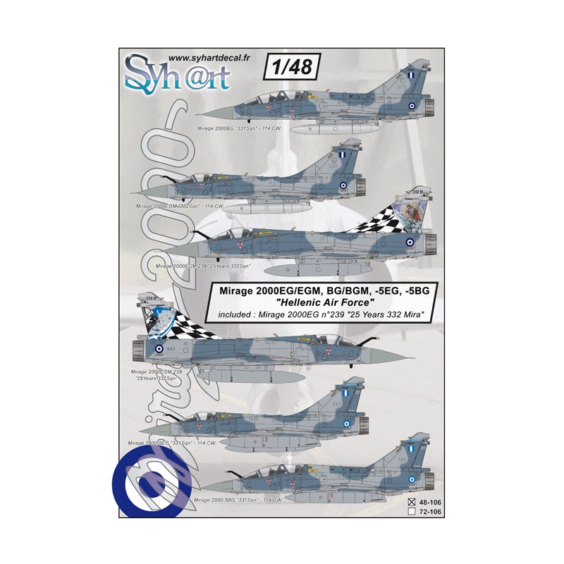 Syhart 106 - Mirage 2000 "Force Aérienne Grècque"
