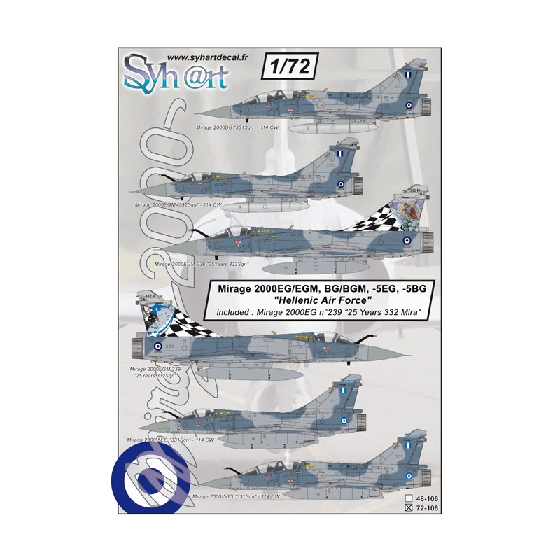Syhart 106 - Mirage 2000 "Force Aérienne Grècque"