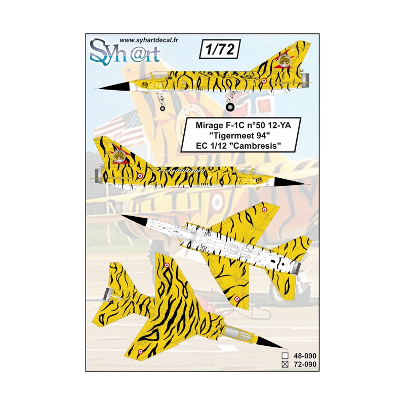 Syhart 090 - Mirage F-1C 12-YA n°50 "Tigermeet'94"