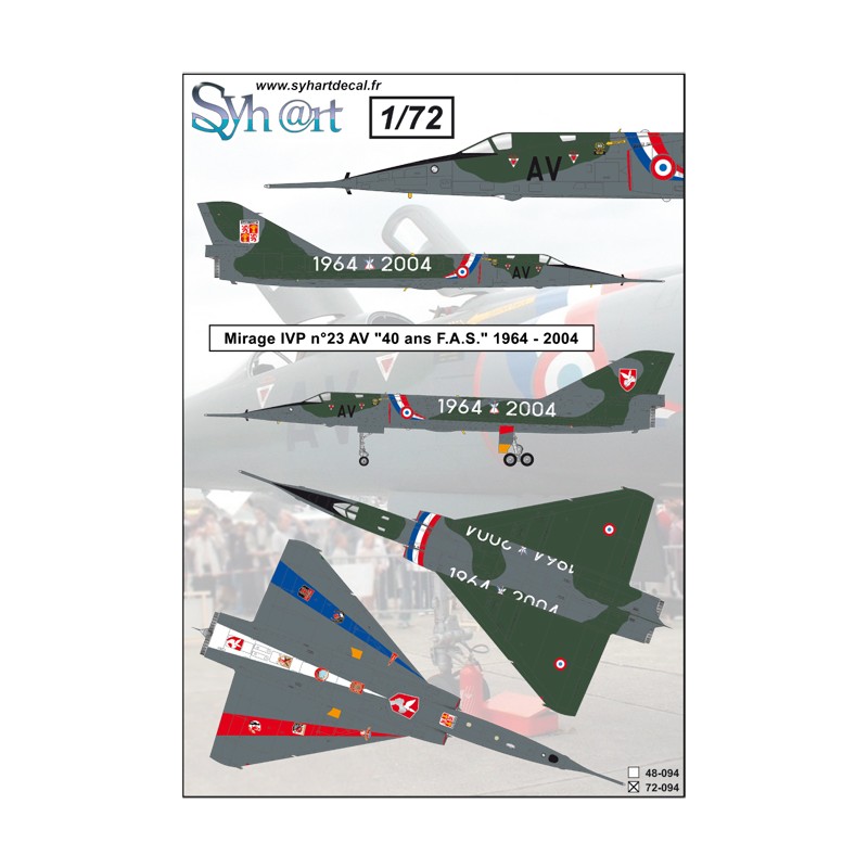 Syhart 094 - Mirage IVP n°23 AV "40 ans FAS" 1964-2004