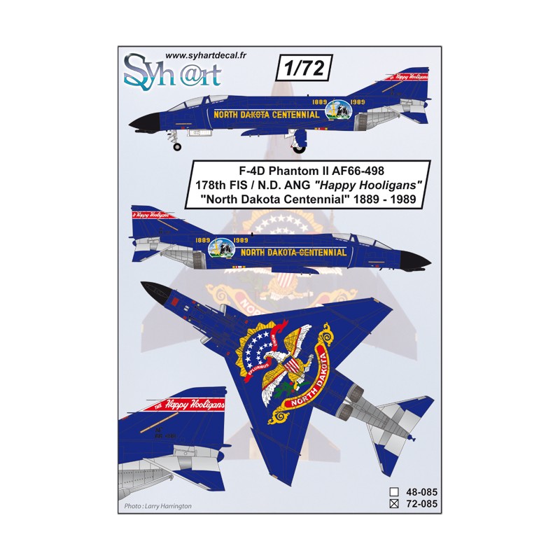 Syhart 085 - F-4D Phantom II AF66-498 "North Dakota Centennial" 1889-1989