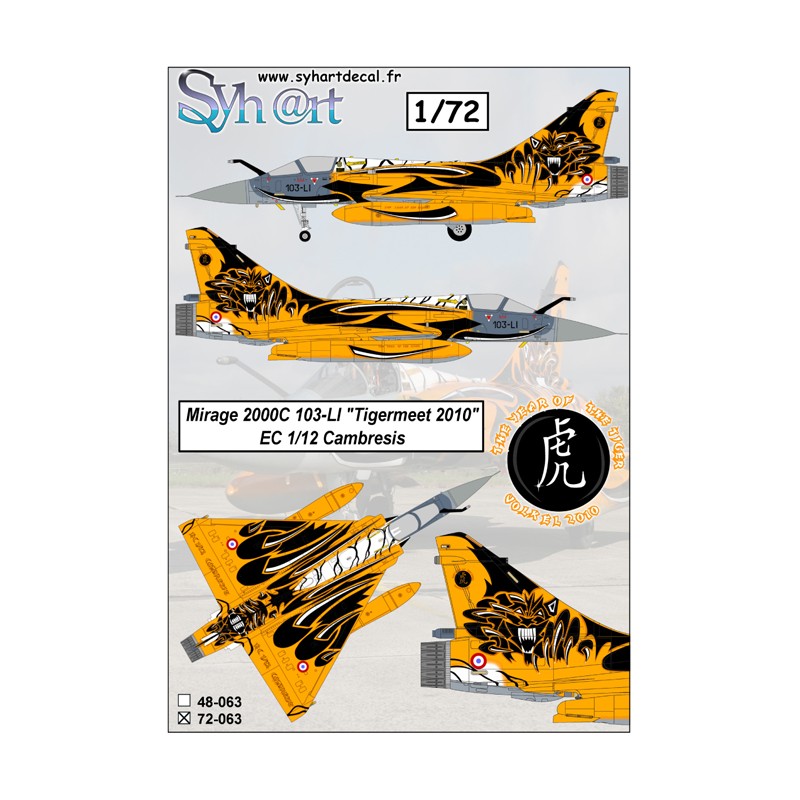 Syhart 063 - Mirage 2000C 103-LI "Tigermeet 2010" EC 1/12 Cambresis