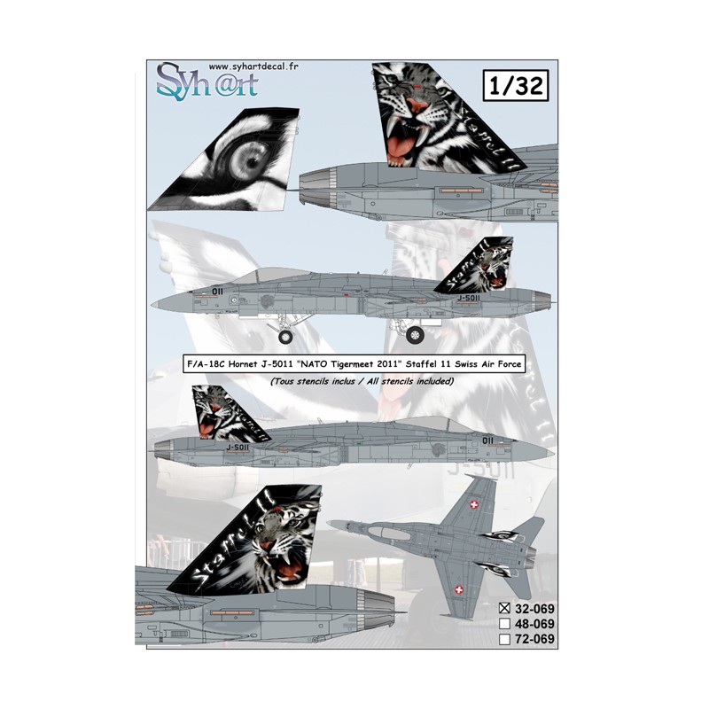 Syhart 069 - F/A-18C Hornet J-5011 "Tigermeet 2011" Staffel 11 - Forces Aériennes Suisses