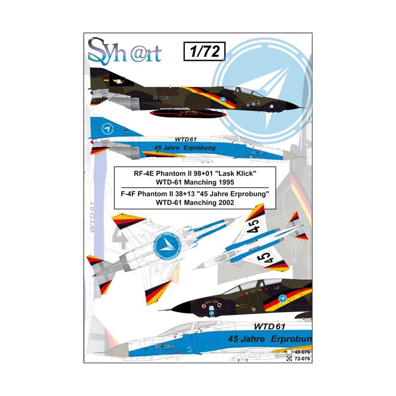 Syhart 076 - RF-4E & F-4F Phantom II "Last Klick" and "45 Jahre Erprobung" WTD-61 Manching